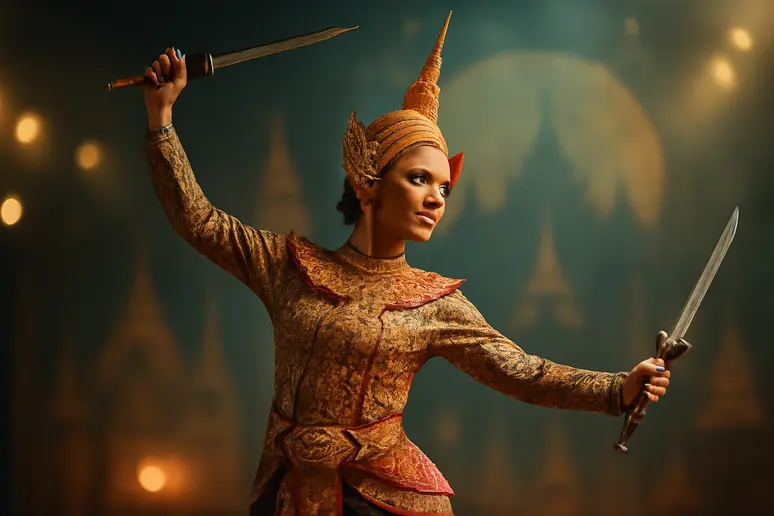 รำดาบสองมือ: เคล็ดลับมรดกไทยสู่เวทีโลก