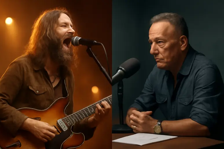 Chris Robinson, Bruce Springsteen: จากเวทีสู่ข้อถกเถียงทางการเมือง